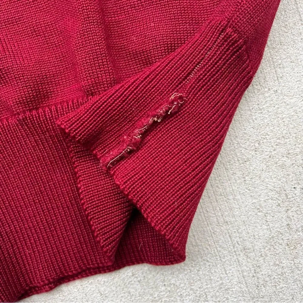 Vintage 1960s Wool Letterman Sweater Men's S